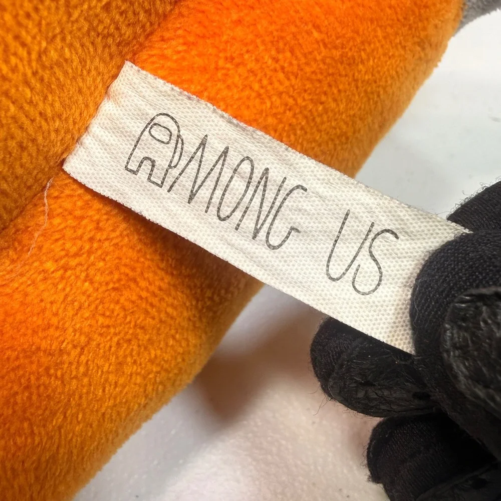 Among Us Orange Crewmate Plush Grey Ram Horns Gaming Collectible 7 Inch